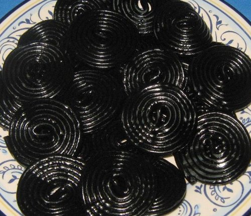 Haribo Black Licorice Wheels 2 Pound Bag logo