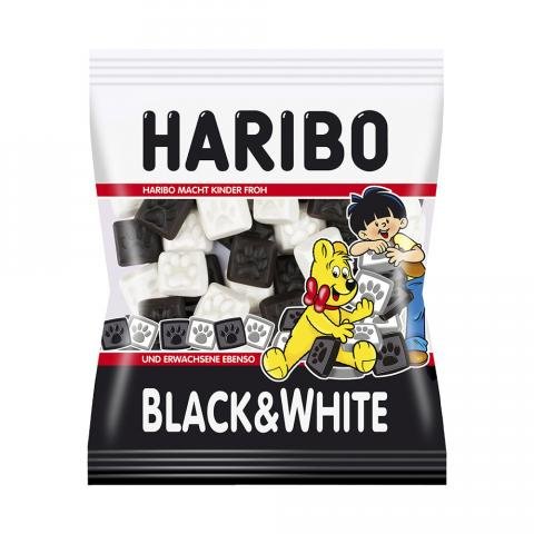 Haribo Black & White 2 Bags (each 200g) logo