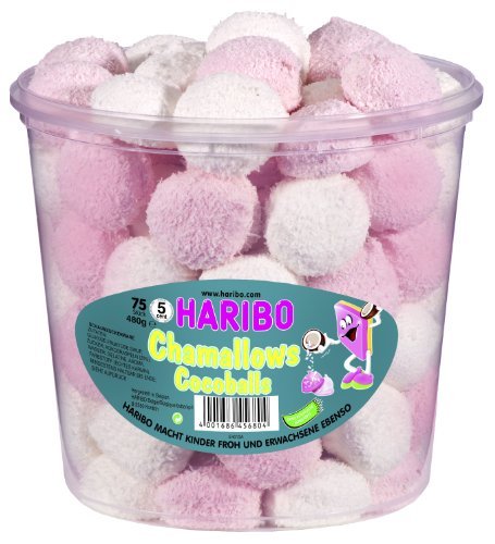 Haribo Chamallows Cocoballs, 3er Pack (3 X 487 G) logo