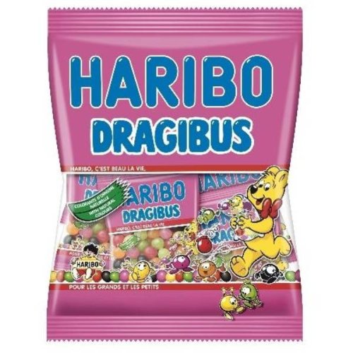 Haribo Dragibus French 250 Grams Mini-size Candies logo