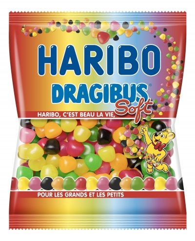 Haribo Dragibus Soft Candy From France 300 Grams logo