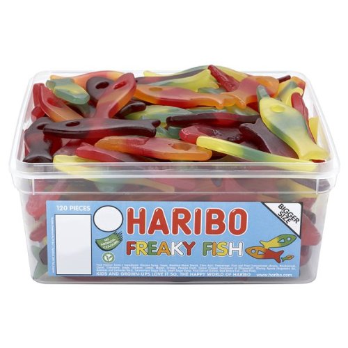 Haribo Freaky Fish Gummy Sweets 120 Pieces logo