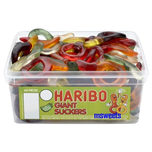 Haribo Giant Sour Suckers Gummy Sweets logo