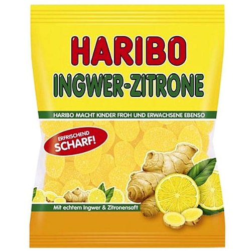 Haribo Ginger-lemon Gummi Candy 175g/6.17oz logo
