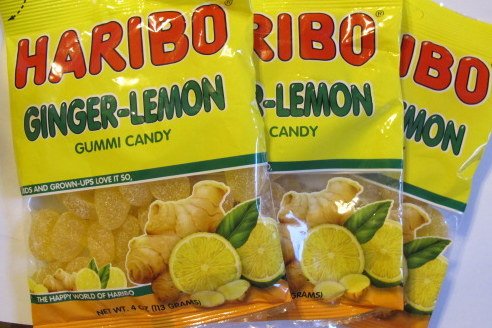 Haribo Ginger-lemon Gummi Candy….Three 4 Oz. Bag Total 12 Oz. logo