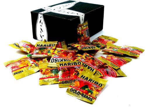 Haribo Gold Bear Minis, 25 Snack Sized Bags In A Gift Box logo