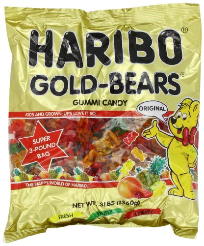 Haribo Gold-bears Gummy Candy, 3 Pound Bag (Pack of 4) logo