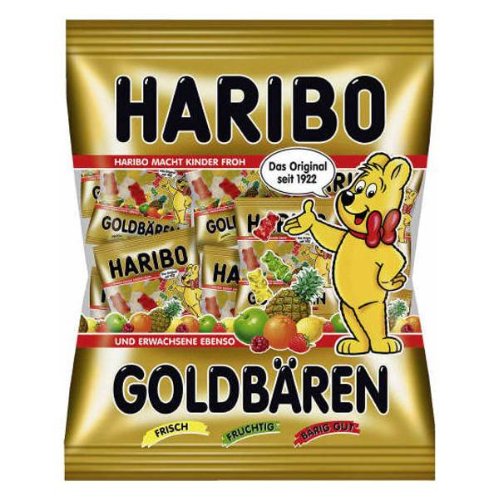 Haribo Goldbaren Minis – 18 Mini Bags /250 G logo