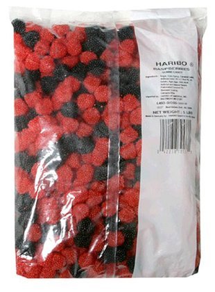 Haribo Gummi Candy, 5 Lb Bag, Raspberries (quantity Of 2) logo