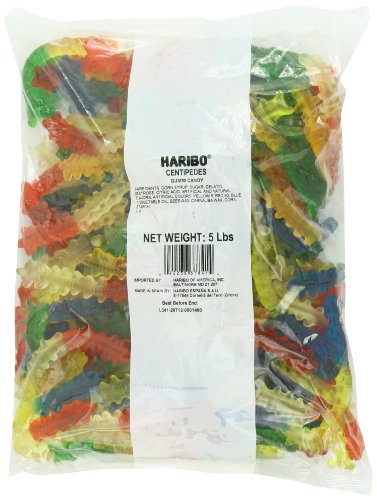 Haribo Gummi Candy, Centipedes, 5-pound Bag logo