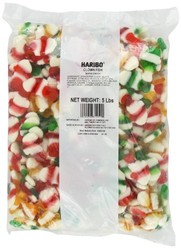 Haribo Gummi Candy, Clown Fish, 5-pound Bag logo