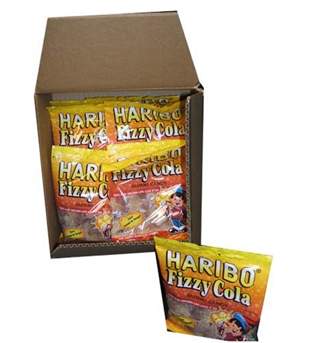 Haribo Gummi Candy, Fizzy Cola, 5 ounce Bags (Pack of 24) logo