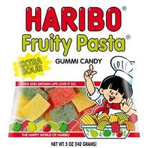 Haribo Gummi Candy, Fruity Pasta, 5 ounce Bag(single Pack) logo