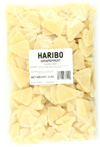 Haribo Gummi Candy, Grapefruit, 5-pound Bag logo