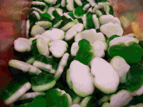 Haribo Gummi Green Frogs, 5 Lb. Bag logo