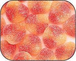 Haribo Gummi Gummy Peaches Candy 1 Pound Bag logo