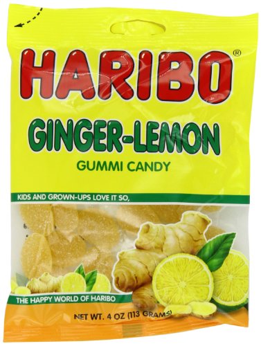 Haribo Gummy Candy, Ginger Lemon, 4 ounce (Pack of 12) logo