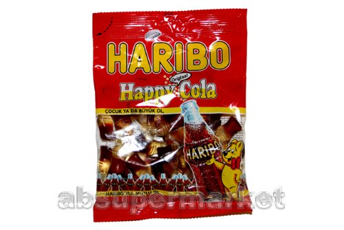 Haribo Halal Happy Cola Gummy Bears 200g (cola Aromali) logo