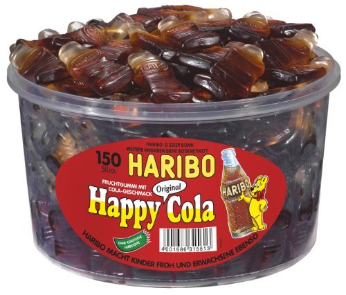 Haribo Happy Cola, 1er Pack (1 X 1.2 Kg Dose) logo