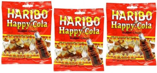 Haribo Happy Cola Gummi Candy (5 Oz Bags) 3 Pack logo