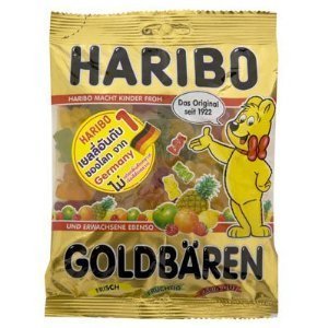 Haribo Happy Gold Baren Gummy 200g. logo