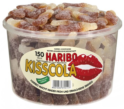 Haribo Kiss Cola Tub -150 Pcs logo