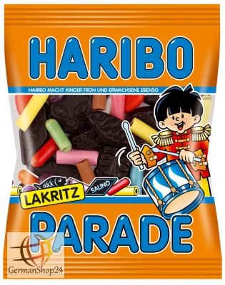 Haribo Lakritz-parade 200g (licorice) logo