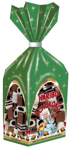 Haribo Licorice Candy Christmas Schokoko Gift Bag 300g logo