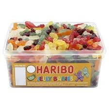 Haribo Mini Jelly Babies Tub logo