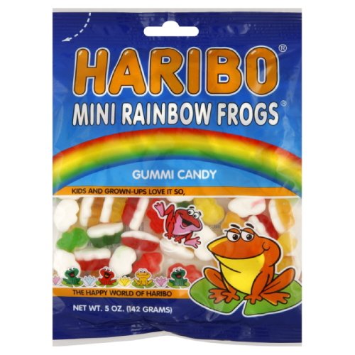 Haribo Mini Rainbow Frogs, 5-ounces (pack of12) logo
