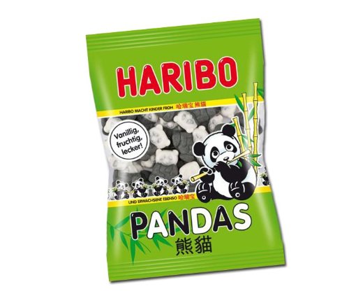 Haribo Pandas Gummi Candy Liquorice Vanilla / 200g / 7.1oz. logo