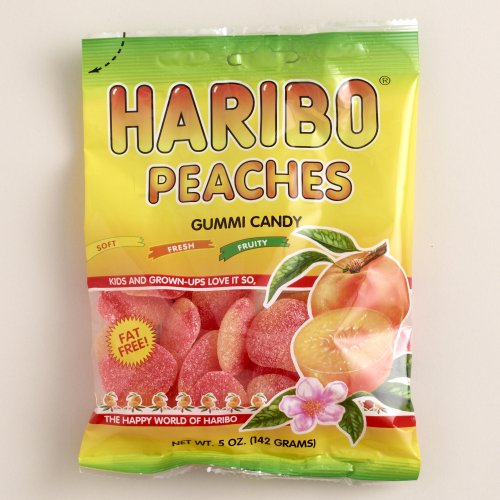 Haribo Peach Gummies 5 Oz. (Pack of 12) logo