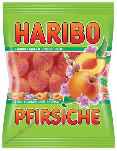 Haribo Peaches Gummi Candy (200 G) logo