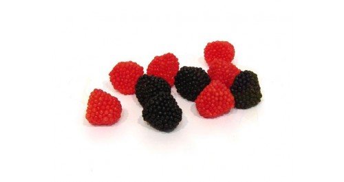 Haribo Red & Black Raspberries German Gummi, 1.5lb logo