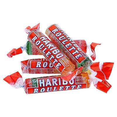 Haribo Roulette Gummi Candy 25g logo