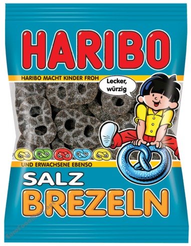 Haribo Salty Licorice Pretzels 200 G logo