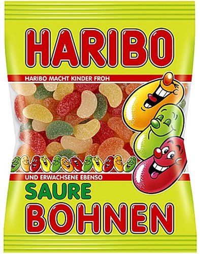 Haribo Saure Bohnen ( Sour Beans ) -200g logo