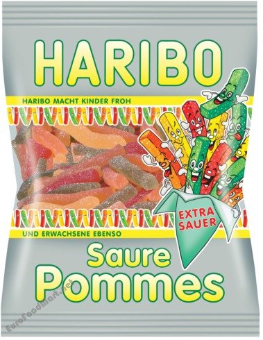 Haribo Saure Pommes Gummi Candy 200 G logo