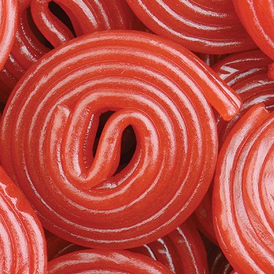 Haribo Strawberry Licorice Wheels 5 Pound logo