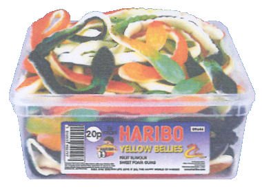 Haribo Yellow Bellies logo