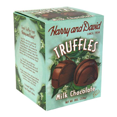 Harry & David Vintage Truffles, Milk Chocolates, 8 ounce Unit logo