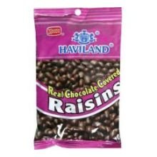 Haviland Chocolate Raisin Candy, 7 Ounce — 12 Per Case. logo