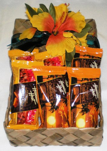 Hawaiian Chocolate Macadamia Nut Caramacs & Toffee Macs Gift Basket #2 logo