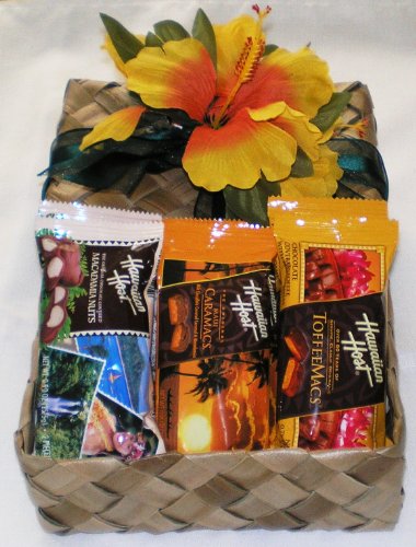 Hawaiian Chocolate Macadamia Nuts & Toffee Macs & Caramacs Gift Basket #2 logo