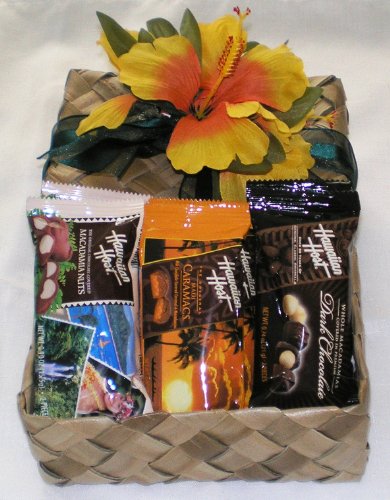 Hawaiian Dark & Milk Chocolate Macadamia Nuts & Caramacs Gift Basket #2 logo