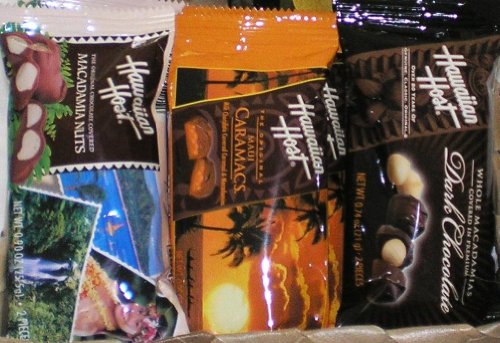 Hawaiian Dark & Milk Chocolate Macadamia Nuts & Caramacs Lunch Box Cooler Gift Basket #3 logo