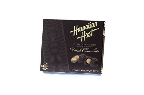 Hawaiian Host Macadamia Nuts Dark Chocolate 3.5 Oz. Gift Box logo