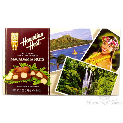 Hawaiian Host Scenic Chocolate Macadamias – 2 Boxesx 14 Oz Each Box Total Of 28 Oz logo