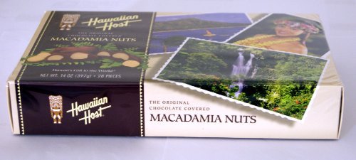 Hawaiian Host The Original Chocolate Covered Macadamia Nuts Box 14 Oz (397 G) logo