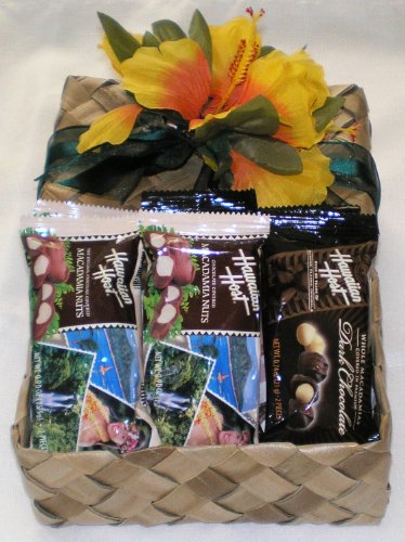 Hawaiian Milk & Dark Chocolate Macadamia Nuts Gift Basket #2 logo